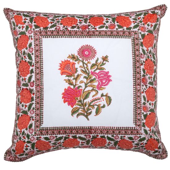 Indian Block Print Pillow Covers - 100% Cotton - Marigold Living